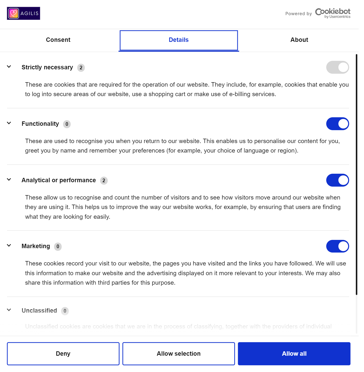 Cookie Consent Preferences
